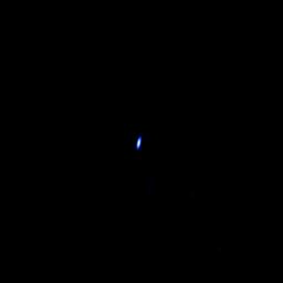 Radio telescopes cannot see Voyager 1 in visible light, but rather 'see' the spacecraft signal in radio light. This image of Voyager 1's signal on Feb. 21, 2013. At the time, Voyager 1 was 11.5 billion miles (18.5 billion kilometers) away.