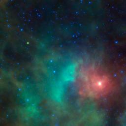 NASA's NEOWISE, snapped this infrared picture of near-Earth object 1998 KN3 as it zips past a cloud of dense gas and dust near the Orion nebula.