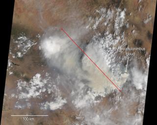NASA's Terra spacecraft passed over the Silver Fire in western New Mexico on June 7, 2013. It has since consumed more than 137,000 acres of timber in a rugged area of the Gila National Forest that has not seen large fires for nearly a century.