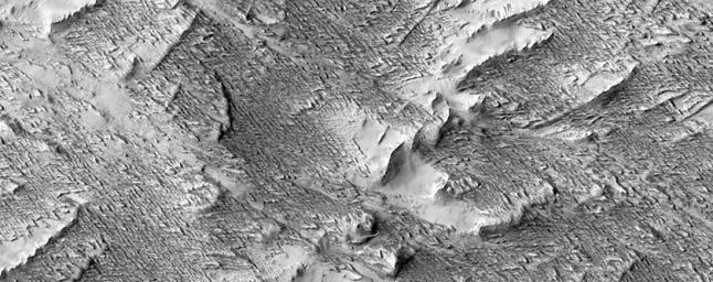 This image from NASA's Mars Reconnaissance Orbiter shows impact craters.