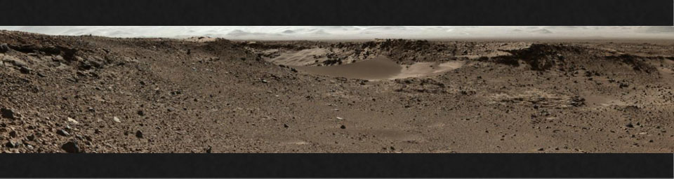 This image from NASA's Curiosity Mars rover, Curiosity, has been white-balanced to show what the rocks would look like if they were on Earth.