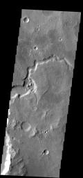 The channel in this image is called Havel Vallis, as seen by NASA's 2001 Mars Odyssey spacecraft.