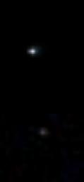 The two bodies in this portion of an evening-sky view by NASA's Mars rover Curiosity are Earth and Earth's moon. The rover's Mast Camera (Mastcam) imaged them in the twilight sky of Curiosity's 529th Martian day, or sol (Jan. 31, 2014).