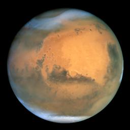 NASA's Earth-orbiting Hubble Space Telescope took the picture on June 26, 2001 when Mars was approximately 43 million miles (68 million km) from Earth -- the closest Mars has ever been to Earth since 1988.