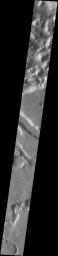 The sinuous channel at the bottom of this image captured by NASA's 2001 Mars Odyssey spacecraft is called Anio Valles.