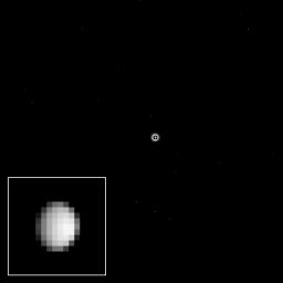 As NASA's Dawn spacecraft flies through space toward the dwarf planet Ceres, the unexplored world appears to its camera as a bright light in the distance, full of possibility for scientific discovery.