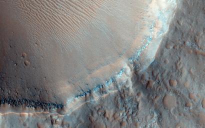 This image from NASA's Mars Reconnaissance Orbiter shows Morava Valles, a small outflow channel in the Margaritifer Sinus region of Mars.