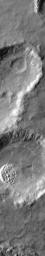 This infrared image captured by NASA's 2001 Mars Odyssey spacecraft shows dunes in an unnamed crater in Noachis Terra.