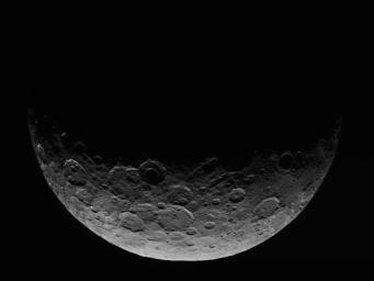 This image of Ceres is part of a sequence taken by NASA's Dawn spacecraft April 24 to 26, 2015, from a distance of 8,500 miles (13,500 kilometers).
