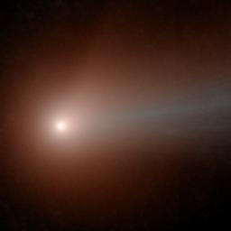 NASA's NEOWISE spacecraft viewed comet C/2014 Q2 (Lovejoy) for a second time on January 30, 2015, as the comet passed through the closest point to our sun along its 14,000-year orbit, at a solar distance of 120 million miles (193 million kilometers).