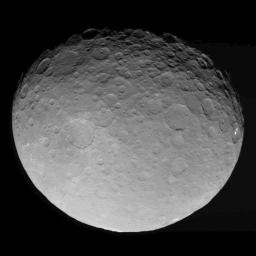 This image of Ceres is part of a sequence taken by NASA's Dawn spacecraft on May 4, 2015, from a distance of 8,400 miles (13,600 kilometers).