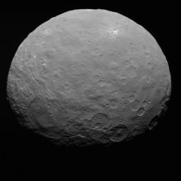 This image of Ceres is part of a sequence taken by NASA's Dawn spacecraft on May 7, 2015, from a distance of 8,400 miles (13,600 kilometers).