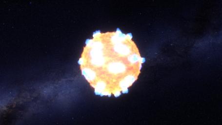 The brilliant flash of an exploding star's shockwave -- what astronomers call the 'shock breakout' -- is illustrated in artist's concept based on NASA's Kepler.