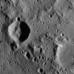 NASA's Dawn spacecraft captured this image of unnamed craters in the southern hemisphere of Ceres on Dec. 18, 2015. The image is centered at approximately 45 degrees south latitude, 325 degrees east longitude.