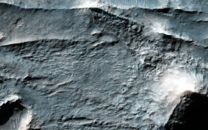 The Eridania Basin is thought to have once contained a large sea. This image from NASA's Mars Reconnaissance Orbiter spacecraft shows the Gorgonum Basin, which lies along the eastern edge of Eridania.