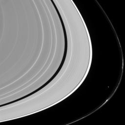Most planetary rings appear to be shaped, at least in part, by moons orbiting their planets, but nowhere is that more evident than in Saturn's F ring as seen by NASA's Cassini spacecraft.