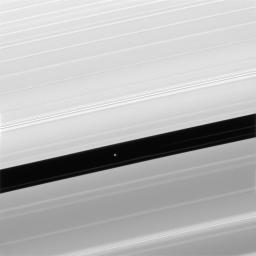 Pan and moons like it have profound effects on Saturn's rings. The effects can range from clearing gaps, to creating new ringlets, to raising vertical waves that rise above and below the ring plane, as seen by NASA's Cassini spacecraft.