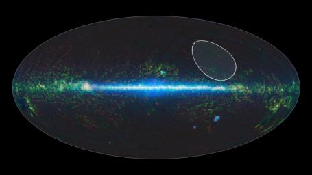 A sky map taken by NASA's Wide-field Infrared Survey Explorer, or WISE, shows the location of the TW Hydrae family, or association, of stars, which lies about 175 light-years from Earth and is centered in the Hydra constellation.