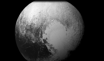 After a 9.5-year voyage covering more than three billion miles, NASA's New Horizons flew through the Pluto system on July 14, 2015, coming within 7,800 miles (12,500 kilometers) of Pluto itself.