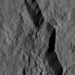 This view from NASA's Dawn spacecraft shows the rim of Dantu Crater (78 miles, 125 kilometers wide). This image was taken on June 2, 2016.
