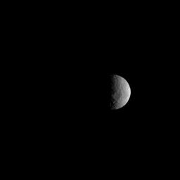 NASA's Dawn spacecraft took this picture on its way to a new orbit, at an altitude of about 30,000 miles (48,300 kilometers), as part of a series of images intended to help the navigation of the spacecraft relative to Ceres.