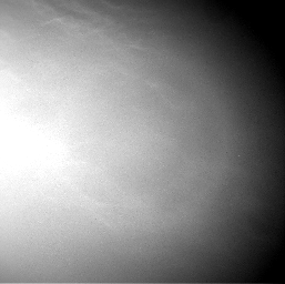 Wispy clouds float across the Martian sky in this frame from an unehanced accelerated sequence of early-morning images taken on July 17, 2017, by the Navcam on NASA's Curiosity Mars rover.