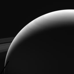 This image of Saturn's northern hemisphere was taken by NASA's Cassini spacecraft on Sept. 13, 2017. It is among the last images Cassini sent back to Earth.