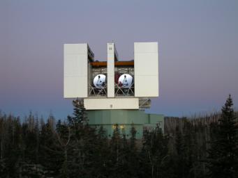 The Large Binocular Telescope Interferometer, or LBTI, is a ground-based instrument connecting two 8-meter class telescopes on Mount Graham in Arizona to form the largest single-mount telescope in the world.