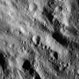 This image of smooth material on Ceres was obtained by NASA's Dawn spacecraft on June 9, 2018 from an altitude of about 41 miles (66 kilometers).