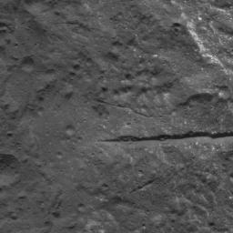 This image of fractures in Occator Crater's floor on Ceres was obtained by NASA's Dawn spacecraft on July 5, 2018 from an altitude of about 35 miles (57 kilometers).