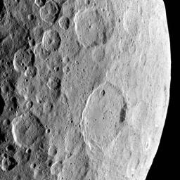 This image, highlighting the complex set of fractures near the center of the large Ezinu Crater on Ceres, was obtained by NASA's Dawn spacecraft on September 2, 2018 from an altitude of about 2095 miles (3070 kilometers).