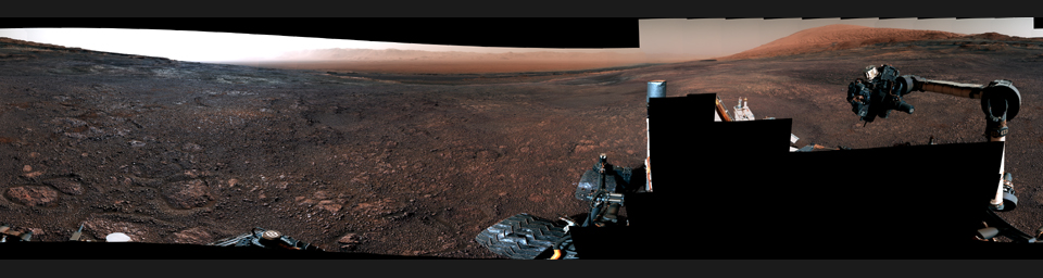 This panorama from the Mast Camera (Mastcam) on NASA's Curiosity Mars rover was taken on Dec. 19, 2018 (Sol 2265).