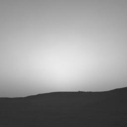 This series of images shows the shadow of Phobos as it sweeps over NASA's Curiosity Mars rover and darkens the sunlight on Monday, March 25, 2019 (Sol 2358).