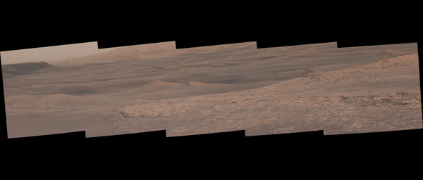 The Mast Camera (Mastcam) on NASA's Curiosity Mars rover captured this mosaic as it explored the clay-bearing unit on Jan. 23, 2019 (Sol 2299).