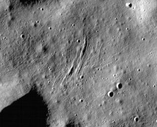 These graben - a kind of trench that is formed as a surface expands - were imaged near a region of the Moon called Mare Frigoris by NASA's Lunar Reconnaissance Orbiter (LRO).