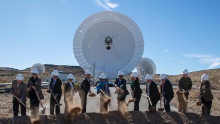 On Feb. 11, 2020, NASA, JPL, military and local officials broke ground in Goldstone, California, for a new antenna in the agency's Deep Space Network, which communicates with all its deep space missions.