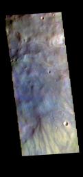 This image from NASA's Mars Odyssey shows part of Nectaris Fossae.