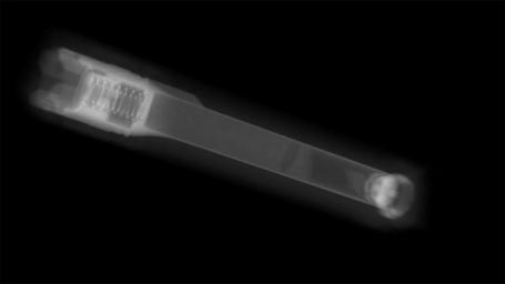 This animation shows the data collected on a Mars 2020 sample tube using a computerized tomography (CT) scanner. Engineers working on the sample tubes used the 3D imagery to better understand the tubes' internal structure.