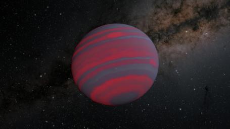 The faster a brown dwarf spins, the narrower the different-colored atmospheric bands on it likely become, as shown in this illustration.