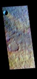 This image from NASA's Mars Odyssey shows part of Terra Cimmeria.