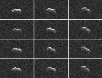On March 21, 2021, the large asteroid 2001 FO32 made a close approach with our planet, passing at a distance of about 1.25 million miles (2 million kilometers) — or 5 1/4 times the distance from Earth to the Moon.