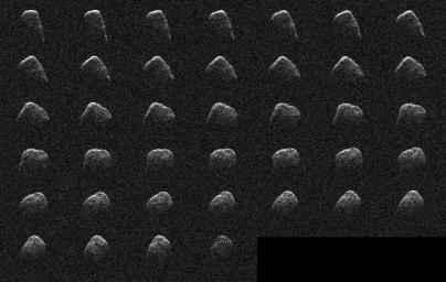 These images and animation represent NASA radar observations of 4660 Nereus on December 10, 2021, before the asteroid's close approach on December 11, when it came within 2.5 million miles (4 million kilometers) of Earth.