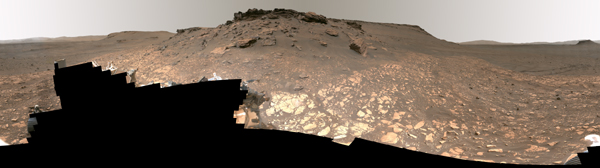 Intriguing Martian rocks surround NASA's Perseverance rover in this panorama showing an ancient river delta, made from images captured by the Mastcam-Z camera system.