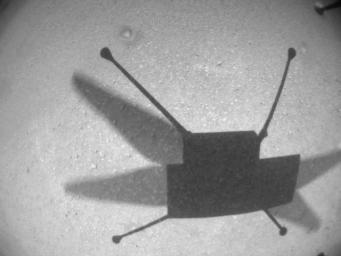 This video clip was obtained by the Ingenuity Mars Helicopter's black-and-white navigation camera during its 14th flight, on October 24, 2021.