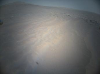 NASA's Ingenuity Mars Helicopter acquired this image in the northwest portion of a region known as Séítah using its high-resolution color camera during its 20th flight on Feb. 25, 2022.