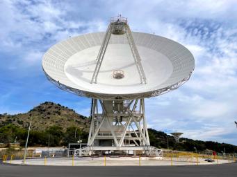 NASA's DSS-53 antenna went online in February 2022 at the Deep Space Network's Madrid facility. The addition is part of the agency's effort to expand the capacity of the network.