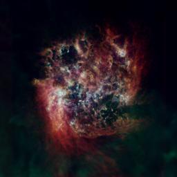 The Large Magellanic Cloud (LMC) is a satellite of the Milky Way, containing about 30 billion stars.