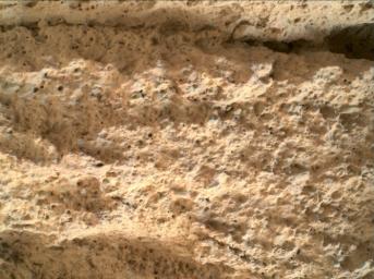 NASA's Perseverance Mars rover used its WATSON camera to view the texture of a rock nicknamed Bettys Rock on June 22, 2022, the 476th Martian day, or sol, of the mission.