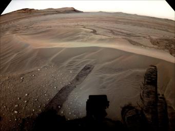 The location where NASA's Perseverance will begin depositing its first cache of samples is shown in this image taken by the Mars rover on Dec. 14, 2022.