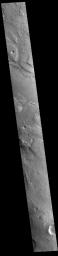 This image from NASA's Mars Odyssey shows a portion of Ares Vallis.